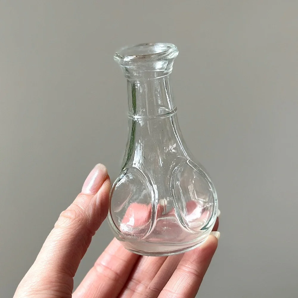 Vintage Mini Glass Vase Plant Propagation Jar Mini Collectible Decor MCM